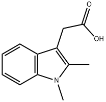 (1,2-DiMethyl-1H-indol-3-yl)-acetic acid 结构式