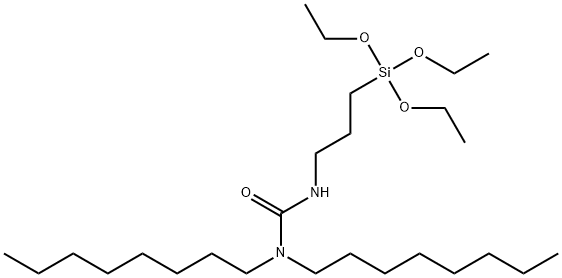 1,1-二辛基-3-[3-(三乙氧基硅烷基)丙基]脲, 259727-10-1, 结构式