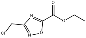 3-クロロメチル-[1,2,4]オキサジアゾール-5-カルボン酸エチル 化学構造式