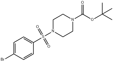 4-(4-BOC-PIPERAZINOSULFONYL)BROMOBENZENE, 259808-63-4, 结构式