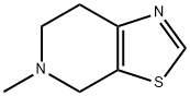 5-甲基-4,5,6,7-四氢噻唑并[5,4-C]吡啶 结构式