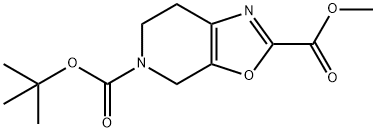 5-tert-butyl 2-methyl 6,7-dihydrooxazolo[5,4-c]pyridine-2,5(4H)-dicarboxylate Structure