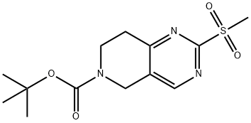 TERT-BUTYL 7,8-DIHYDRO-2-(METHYLSULFONYL)PYRIDO[4,3-D]PYRIMIDINE-6(5H)-CARBOXYLATE Structure