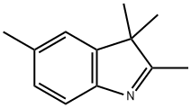 2,3,3,5-テトラメチル-3H-インドール 化学構造式