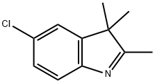 5-氯-2,3,3-三甲基吲哚, 25981-83-3, 结构式