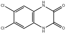 6,7-ジクロロキノキサリン-2,3-ジオン 化学構造式