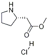 (S)-Methyl 2-(pyrrolidin-2-yl)acetate hydrochloride Structure