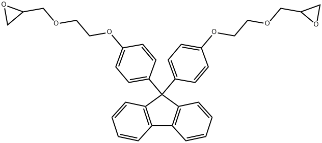 9,9-Bis[4-(2-oxiranemethyloxyethyloxy)phenyl]fluorene Structure