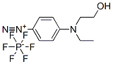 4-[ethyl(2-hydroxyethyl)amino]benzenediazonium hexafluorophosphate 结构式