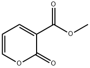 2-オキソ-2H-ピラン-3-カルボン酸メチル 化学構造式