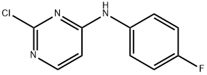 2-Chloro-N-(4-fluorophenyl)pyrimidin-4-amine Structure