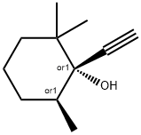 1-乙炔基-2,2,6-三甲基环己醇,26005-41-4,结构式