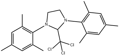 1,3-双(2,4,6-三甲基苯基)-2-(三氯甲基)咪唑烷 结构式