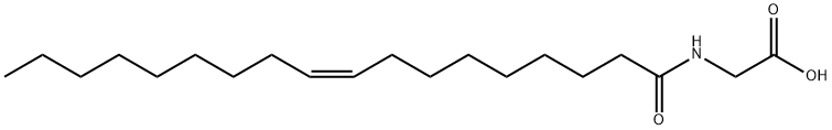 N-[(Z)-1-オキソ-9-オクタデセニル]グリシン 化学構造式