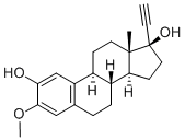 (8S,9S,13S,14S)-17-ethynyl-3-methoxy-13-methyl-7,8,9,11,12,14,15,16-octahydro-6H-cyclopenta[a]phenanthrene-2,17-diol 结构式