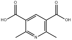 2,6-ジメチル-3,5-ピリジンジカルボン酸 化学構造式