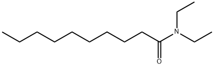 N,N-ジエチルデカンアミド 化学構造式
