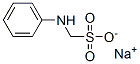 (フェニルアミノ)メタンスルホン酸ナトリウム 化学構造式