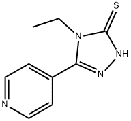 4-乙基-5-(4-吡啶基)-4H-1,2,4-三唑-3-硫醇, 26029-01-6, 结构式
