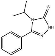 4-イソプロピル-5-フェニル-4H-1,2,4-トリアゾール-3-チオール 化学構造式
