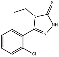 5-(2-クロロフェニル)-4-エチル-4H-1,2,4-トリアゾール-3-チオール 化学構造式
