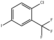 2-クロロ-5-ヨードベンゾトリフルオリド 化学構造式