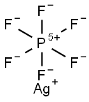 Silver hexafluorophosphate Struktur