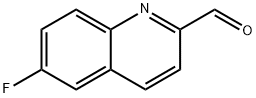 6-フルオロキノリン-2-カルブアルデヒド 化学構造式