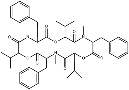 N-メチルシクロ(L-Phe-D-Hmb-N-メチル-L-Phe-D-Hmb-N-メチル-L-Phe-D-Hmb-) 化学構造式