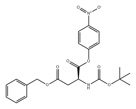 N-[叔丁氧羰基]-L-天冬氨酸 1-(4-硝基苯基)酯 4-苯甲酯,26048-69-1,结构式