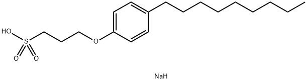 sodium 3-(4-nonylphenoxy)propanesulphonate Struktur
