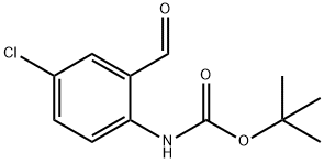 (4-氯-2-甲酰基苯基)-氨基甲酸叔丁酯, 260559-52-2, 结构式