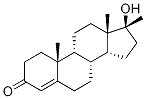 17α-Methyl epi-Testosterone, 2607-14-9, 结构式