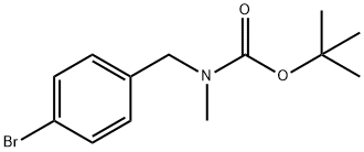(4-溴苄基)-甲基氨基甲酸叔丁酯,260809-26-5,结构式