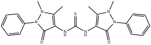 1,3-BIS-(1,5-DIMETHYL-3-OXO-2-PHENYL-2,3-DIHYDRO-1H-PYRAZOL-4-YL)-THIOUREA Structure