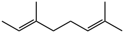 3,7-ジメチル-2,6-オクタジエン 化学構造式