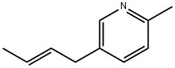 (E)-5-(but-2-enyl)-2-methylpyridine 结构式