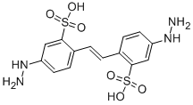 4,4'-Dihydrazinostilbene-2,2'-disulphonic acid Struktur