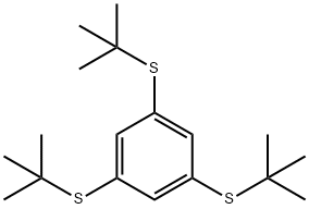 1,3,5-TRIS(TERT-BUTYLTHIO)BENZENE Structure