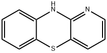 10H-ピリド[3,2-b][1,4]ベンゾチアジン 化学構造式