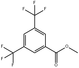 METHYL 3,5-BIS(TRIFLUOROMETHYL)BENZOATE Structure