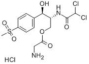 塩酸アミノ酢酸チアンフェニコール 化学構造式