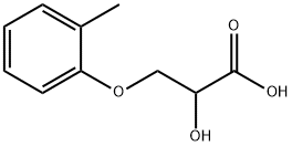 2-羟基-3-(2-甲基苯氧基)丙酸,26114-38-5,结构式