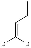 1-BUTENE-1,1-D2 化学構造式