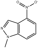 1-メチル-4-ニトロ-1H-インダゾール 化学構造式