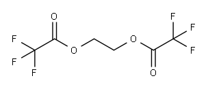 Bis(trifluoroacetic acid)ethylene ester Struktur