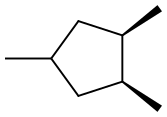 (1alpha,2alpha,4alpha)-1,2,4-trimethylcyclopentane Struktur