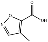 4-Methylisoxazole-5-carboxylic acid 化学構造式