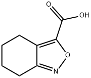 4,5,6,7-テトラヒドロ-2,1-ベンゾイソキサゾール-3-カルボン酸 化学構造式