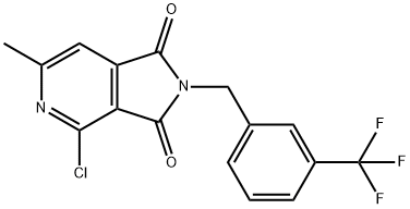 4-Chloro-6-methyl-2-[3-(trifluoromethyl)Benzyl]-2,3-dihydro-1H-pyrrolo[3,4-c]pyridine-1,3-dione Structure